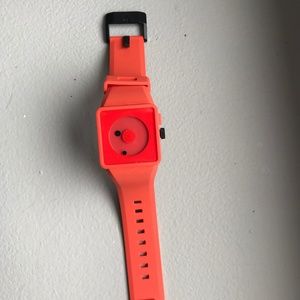 Nixon Newton Analog Red Watch
